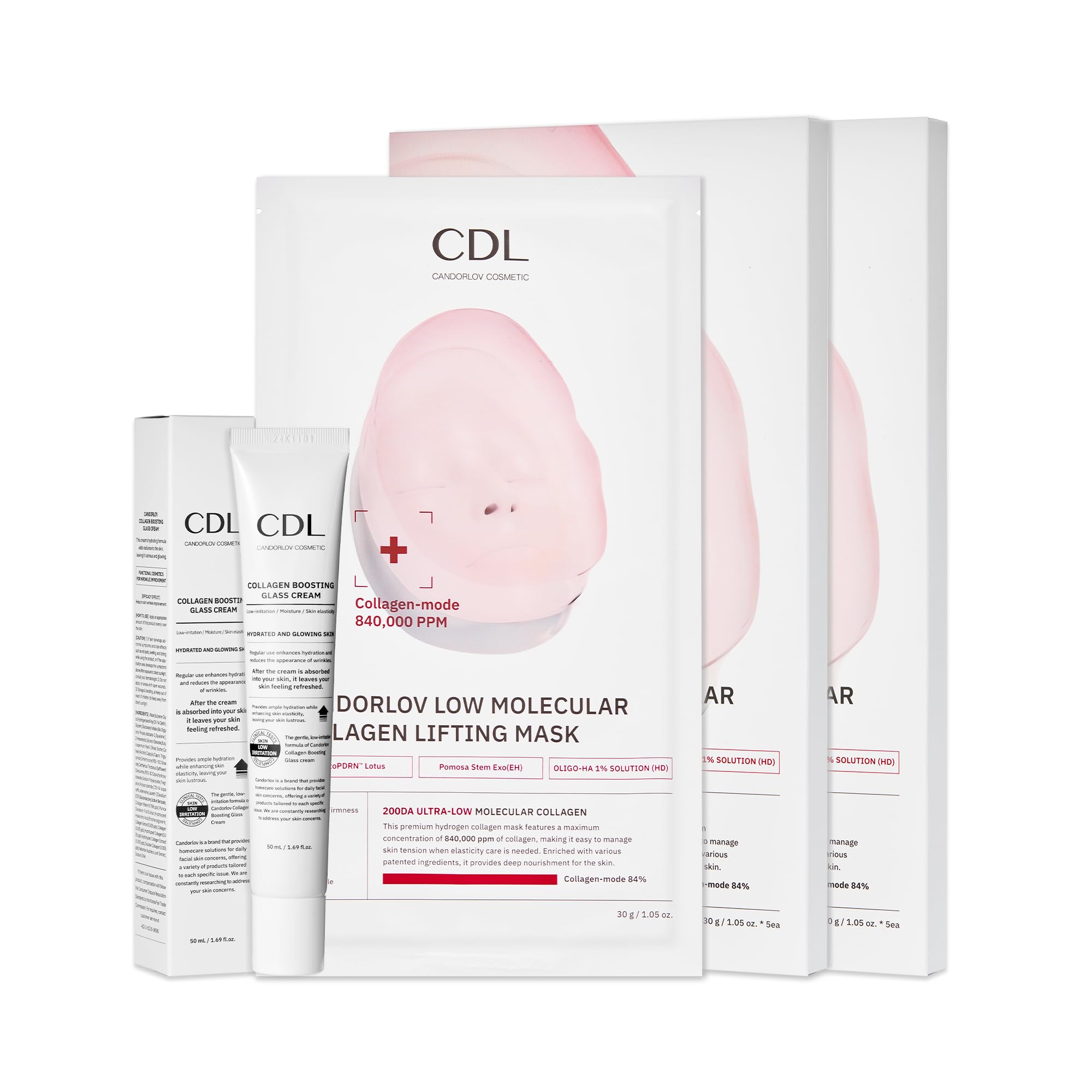 Collagen Duo: Collagen Lifting Mask (10 Sheets + Boosting Cream)